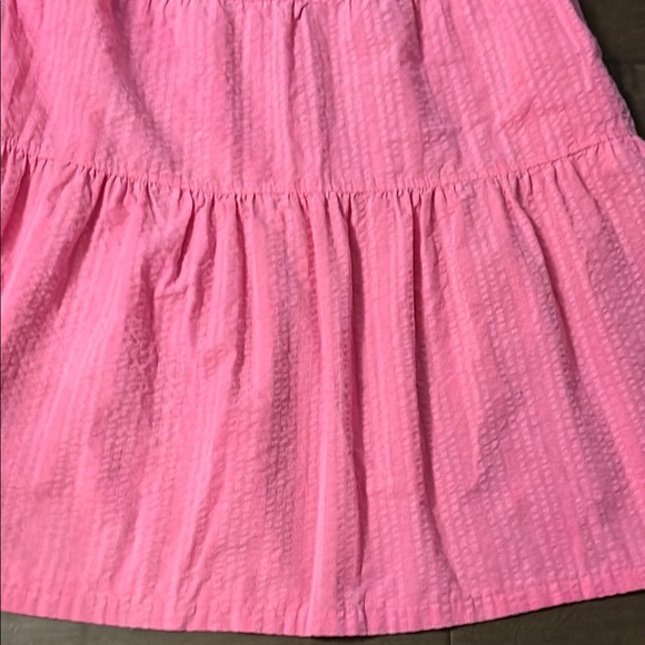 Old Navy Bright Pink Tiered women’s Dress with pockets, size large - Picture 3 of 8